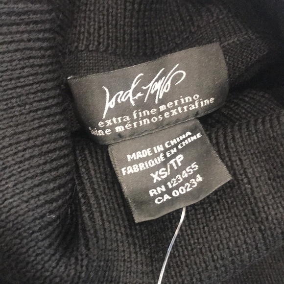 Lord & Taylor | Extra Fine Merino Wool Turtleneck | XS - Picture 3 of 11